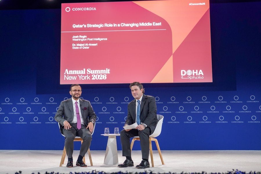 ‫ مستشار رئيس مجلس الوزراء المتحدث الرسمي لوزارة الخارجية يشارك في جلسة حوارية ضمن القمة السنوية لمنتدى كونكورديا 2026 في نيويورك